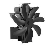 Yechiry Ventilatore per Stufa a Legna, Ventilatore per Camino Alimentato a Calore, per Stufa a 7 Pale con Protezione Dal Surriscaldamento, Ideale per Stufe a Legna, Bruciatore a Pellet e Ceppi