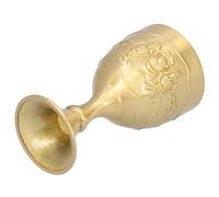 Yechiry Vintage Brass Cup with Unique Embossed Design (Large)