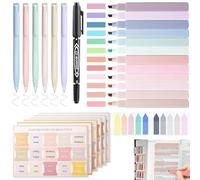 YEDOUALE Kit Studio Biblico Diario 26 Pezzi Evidenziatori e Penne per Bibbia Senza Sbavature Set Completo con Linguette Note Adesive Trasparenti per Lettura Preghiera Studio Personale