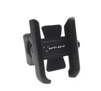 YEDWEW 360° Rotabile Manubrio Supporto Telefono Moto Per Ya&ma&ha Per MT-07 Supporto Per Manubrio GPS Per Moto Supporto Per Telefono Cellulare In Alluminio CNC Accessori Supporto(Handlebar Black)