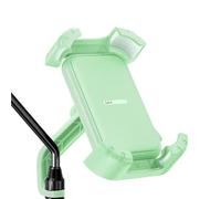 YEDWEW 360° Rotabile Supporto Telefono Moto Supporto Per Telefono Da Bici Con Vista A 360° Supporto Universale Per Telefono Da Bicicletta Per Telefoni Cellulari Da 4,7-7,2(S2 Green)