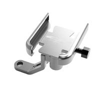 YEDWEW Porta Cellulare 360° Ruotabile per Manubrio Supporto Per Telefono Cellulare Con Specchio Da Manubrio CNC Per Moto, Supporto Per CB650R CBR650R 2021 2022 2023(CB650R Mirror Silver)