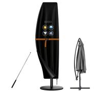 YedZen Custodia protettiva per ombrellone con asta, 600D, da 1 a 3 m, impermeabile, grande copertura per ombrellone, 280 x 40/80/50 cm