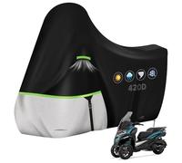 YedZen Telo coprimoto per Piaggio MP3 420D Oxford Telo coprimoto impermeabile protezione UV Outdoor Universal Protection Covers per Piaggio MP3 Vespa GTS GTV GT Super Soprt (senza bagagliaio)