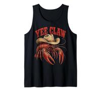 Yee Claw Crawfish Cowboy Hat Cajun Crawfish Funny Canotta