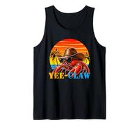 Yee-Claw Lobster Cowboy Funny Retro Sunset Western Beach Canotta