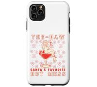Yee-Haw, Santa's Favorite Hot Mess Funny Western Cowgirl Chr Custodia per iPhone 11 Pro Max
