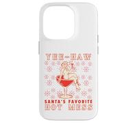 Yee-Haw, Santa's Favorite Hot Mess Funny Western Cowgirl Chr Custodia per iPhone 14 Pro