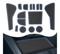 YEE PIN Corsa F Tappetini in gomma compatibili con Opel Corsa F 2020-2023 (manuale), tappetini antiscivolo per console centrale, scatola di immagazzinaggio interno (blu)