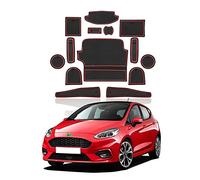 YEE PIN Fiesta 8 tappetini antiscivolo per plancia di comando e vani portaoggetti auto Compatibili con Ford Fiesta MK8 2017-2021 2022 accessori in gomma per rifiniture interni