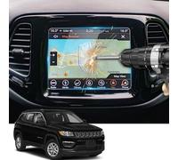 YEE PIN Protezione Schermo di Navigazione Compatibile per Jeep Compass 2017-2020 Pellicola Protettiva in Vetro, Senza Bolle d'aria, Resistente ai Graffi, a Prova di Esplosione, 9H HD (8.4")