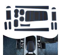 YEE PIN Tappetini in Gomma Compatibili Con Fiat Panda/Cross 2021-2023 - Antiscivolo per Console Centrale City Cross [Non Adatto per 4x4] (Blu)