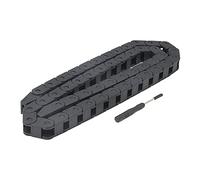 Yeebyee Catena di trascinamento da 1 metro/39,4 pollici 10 x 10 mm Tipo chiuso R18 Cavo catena cavo per stampante 3D e macchine CNC Viene fornito con uno strumento cacciavite (10 x 10 mm - Chiudi)