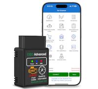 Yeecka OBD2 Auto Diagnostica con 10+ Lingue, Bluetooth Diagnosi Auto Scansione dei Guasti del Veicolo, Scanner OBD2 per Auto con Protocolli Multipli per iOS, Android, Windows.