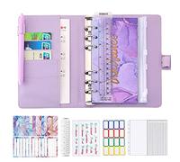 Yeeda Manuale A6 Binder - Quaderno resistente agli strappi, raccoglitore per risparmiare denaro durevole e resistente all'usura per il budget