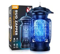 YEEFON Lampada Antizanzare Elettrica, 20 W 3000 V UV Zanzariera Elettrica, IPX4 Lampada Trappola con Spazzola di Pulizia FR