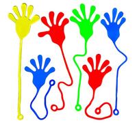 Yeefunjoy 6 Pezzi Mani Appiccicose Colorati Mani Appiccicose Giocattoli Sticky Hands Giocattoli Manina Appiccicosa Gadget Compleanno Feste Regalo per Bambini Regali di Natale Bomboniere per feste