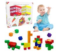 Yeefunjoy Blocchi Costruzioni Giocattoli per bambini, Autoadesivo Blocchi da Costruzione Giocattoli Montessori Educativi Giocattoli per Ragazzi e Ragazze Scuola Materna Natale Regalo di Compleanno