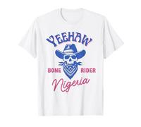 YEEHAW BONE RIDER Nigeria Vacanza All'aperto Maglietta