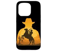 Yeehaw Cappello da cowboy Western Wild West Southern Country Rodeo Custodia per iPhone 15 Pro