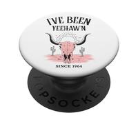 Yeehaw Cowgirl Western Country Yeehaw'n Dal 1964 PopSockets PopGrip Adesivo