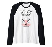Yeehaw Cowgirl Western Country Yeehaw'n dal 1984 Maglia con Maniche Raglan