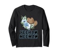 Yeehaw Meemaw - Cappello con Fiore e Cappello Divertente Maglia a Manica