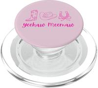 Yeehaw Meemaw - Cappello e stivali da campagna divertenti, carini, alla moda PopSockets PopGrip per MagSafe