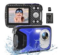 YEEIN Fotocamera digitale impermeabile blu