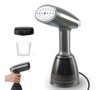 YeekoSteam Piastra a vapore Steamer 1500W, Ferro da Stiro Verticale, Ferro da Stiro Portatile, Serbatoio dell'acqua 280ML, Riscaldamento rapido per 30 Secondi per ufficio, casa, viaggi, Nero