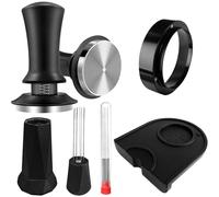 Yeelan caffè Tamper Set 51mm, 5 Accessori da caffè, Espresso caffè Tamper in Alluminio, Wdt Tool con 8 Aghi di Ricambio, Anello Dosatore 51mm, Pressino per caffè per Baristi, Amanti del caffè