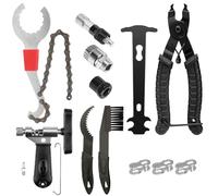 Yeelan Set di attrezzi per bicicletta, per catena, per catena di 6/7/8/9/10, 15 pezzi