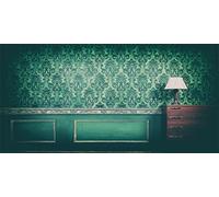 Yeele 12x6ft Vintage Room Interior Sfondo per Fotografia Verde Antico Rococò Vecchio Sfondo Parete Bambini Adulti Photo Booth Sparare Vinile Studio Puntelli