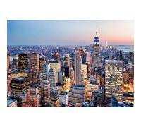 Yeele 2,2x1,5m City Fotografia Fondale Midtown Manhattan Grattacieli New York Orizzonte Nube Notte Sfondo per Fotografia Edificio moderno Party Shoot Ritratto personale Foto puntelli