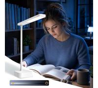 Yeelight Lampada da scrivania LED wireless per home office - Luce bianca dimmerabile 5000K, ricaricabile via USB-C, testa girevole a 360° - Lampada da ufficio per lettura, studio e lavoro Small