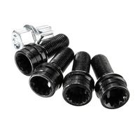 Yeeliv Bulloni Ruota in Acciaio, Dado Antifurto, M14 x 1,5 MM, Nero, Esagonale