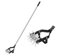 YEELOR Coltivatore rotativo manuale, strumento 2 in 1 per diserbo e diserbo del suolo per aratura, diserbo e aerazione in aiuole, fioriere, ortaggi e cortili