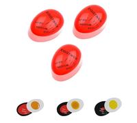 Yeenano Timer Uova Confezione da 3 Indicatore Cambia Colore,Timer per Uova Riutilizzabile per Visualizzare Duro/Medio/Morbido Aiuto da Cucina Sicuro e Duraturo Regalo e Uso Casalingo