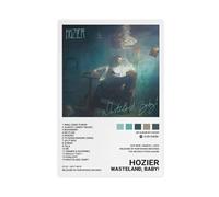 Yeepi Hozier Poster su tela, motivo: Wasteland, copertina di album per bambini, decorazione per camera da letto, sport, ufficio, camera da letto, regalo, senza cornice, 30 x 45 cm
