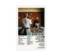 Yeepi Kendrick Lamar, poster su tela, motivo: Mr. Morale The Big Steppers Tracklist, decorazione artistica da parete per soggiorno, camera da letto, senza cornice, 30 x 45 cm
