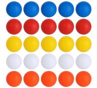 yeeplant 125 palline da golf in plastica cava per allenamento con volo limitato, realistiche palline multicolore per decorazioni da golf e forniture per feste per interni ed esterni