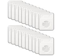 yeeplant 20 espositori per monete da 8,4 x 5,8 cm, in plastica trasparente, espositore per monete con fissaggio a quattro punti per monete