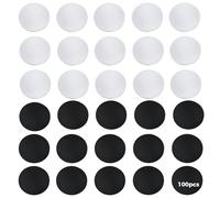 yeeplant 50 etichette NFC NTAG215 nere e 50 bianche, 25 mm, 100 pezzi, programmabili, per telefoni NFC, eventi, regali e altro