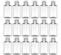yeeplant 60 bottiglie vuote per disinfettante per le mani, ottagonali da 60 ml, in plastica, a prova di perdite e trasparenti, ideali per casa, viaggi e ufficio