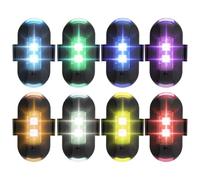yeeplant 8-Pack USB / batteria LED Aircraft Lights -Anti-collisione, 8-Colore Luci di emergenza per Droni/Auto