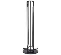 yeeplant Albero per tazze da bancone, girevole a 360 gradi, può contenere 40 capsule, in metallo nero, porta tazze da caffè salvaspazio