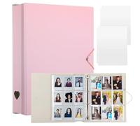 yeeplant Carino Raccoglitore Fotocard per Carte, 2X3 in Carte, A Forma Di Cuore Album Con 25 Pagine, Capacità 450 Carte