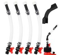 yeeplant con 1 piegatubi, tubi flessibili per serbatoio carburante da corsa, 4 pezzi, tubo di riempimento del carburante in PVC trasparente con valvola, tubo del carburante da 0,78 pollici per moto