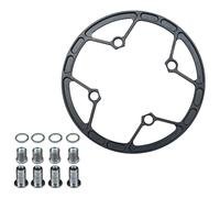 yeeplant Guidacatena per guarniture 104 Bcd, protezione in alluminio per 36T-42T, include bulloni e distanziatori, nero