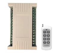 yeeplant Interruttore wireless a 8 canali da 12 V, 200 metri, telecomando con telecomando, plastica e pcb, facile installazione